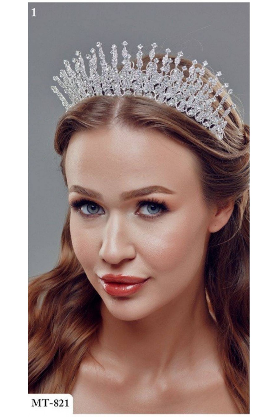 Kristal Taşlı Prenses Gelin Tacı
