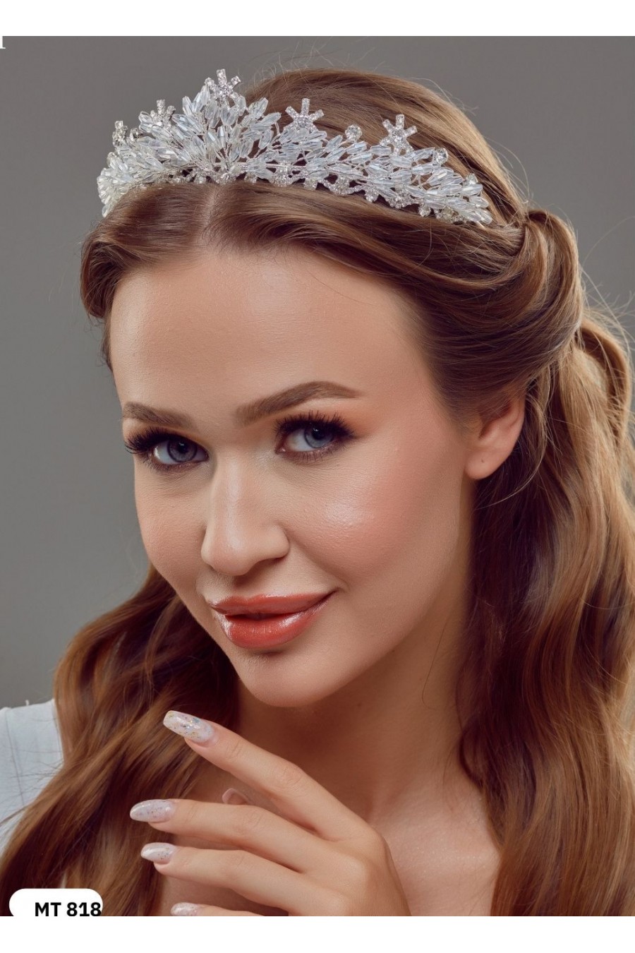 Renkli Kristal Taşlı Kına ve Gelin Tacı