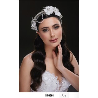 Çiçekli Gelin Tacı