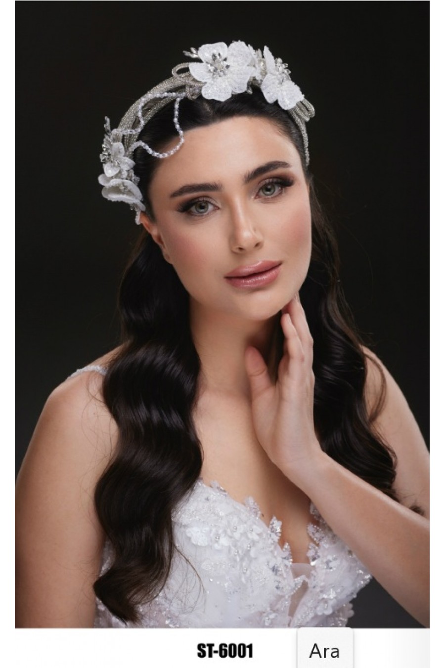 Çiçekli Gelin Tacı